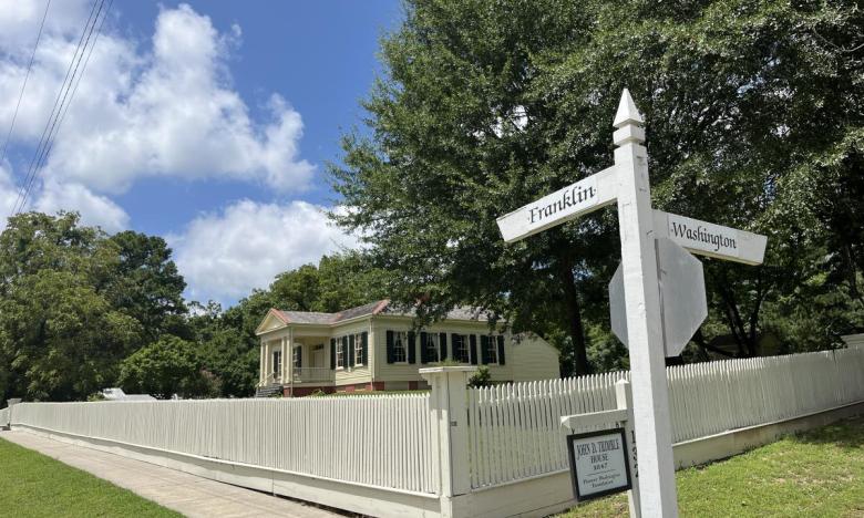 At the corner of Franklin and Washington at Historic Washington State Park in  Washington, Arkansas. 